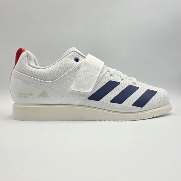 Adidas Powerlift 5 Weightlifting Shoes JP9878 White Dark Blue Mens Size 10.5 New main image 14
